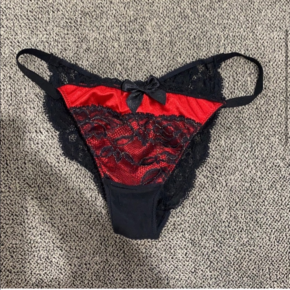 Victoria secret panties and garter set